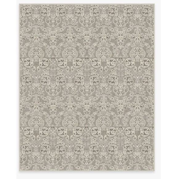 Ruggable x Disney Mickey Mouse Damask Stone Flatwoven Rug 8 X10 Washable No Pad - Picture 1 of 10